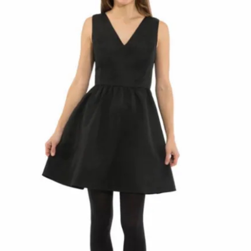 Sail To Sable Tafetta Bow Back Dress Sz 6